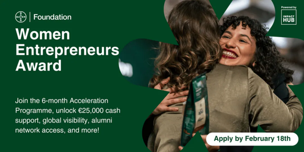 Bayer Foundation Women Entrepreneurs Award (€25,000 prize)